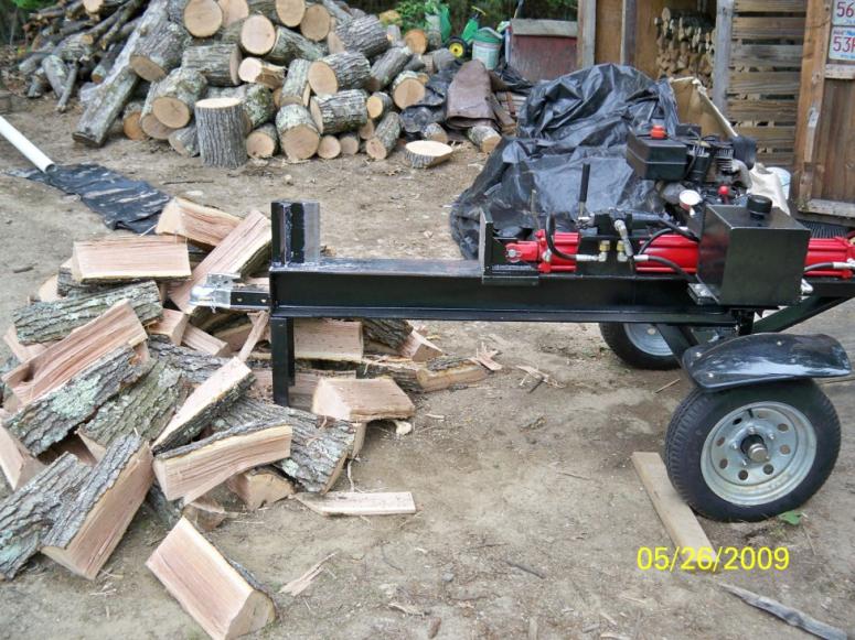 Homemade Log Splitter Wood